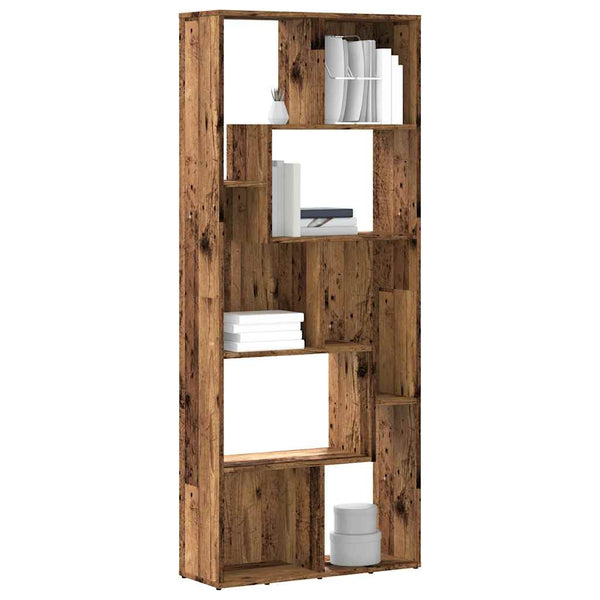 Bücherregal Altholz-Optik, 161 cm hoch