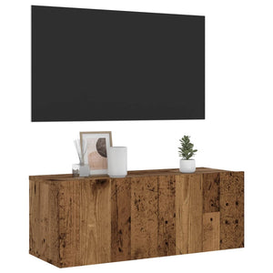 TV-Wandschrank Altholz-Optik 80 cm