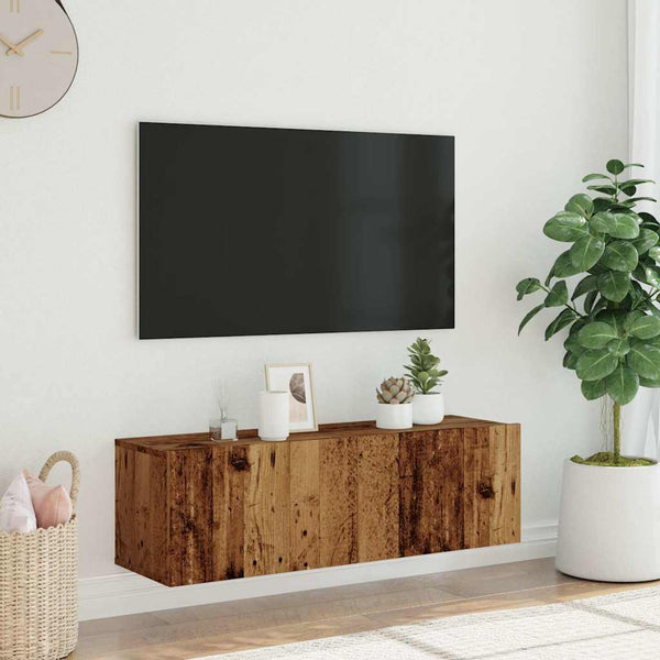 TV-Wandschrank Altholz-Optik 100 cm