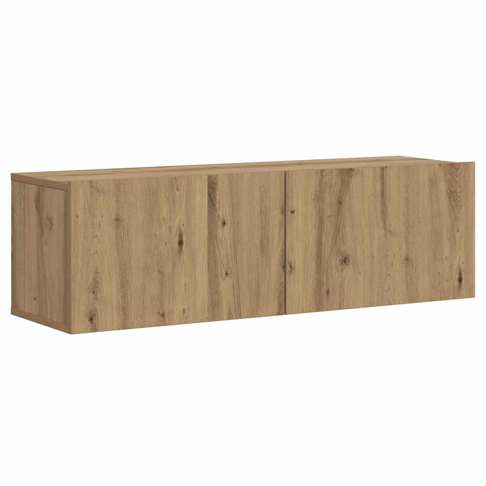 vidaXL Meuble TV mural chêne artisan 100x30x30 cm bois d'ingénierie