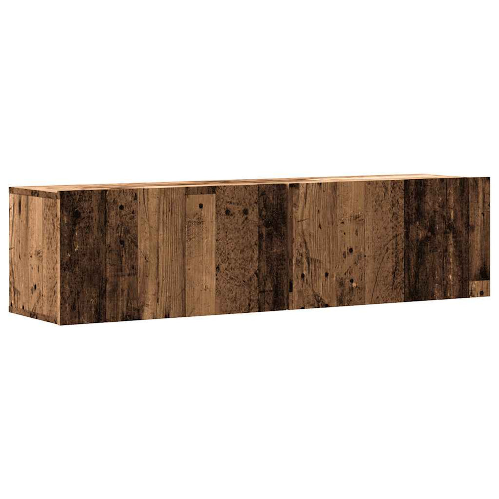 Meuble TV mural vidaXL effet bois de récupération 120x30x30 cm bois d'ingénierie