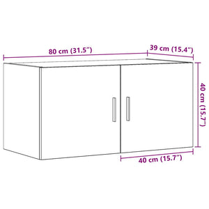 Wandschrank Artisan Eiche 80 cm