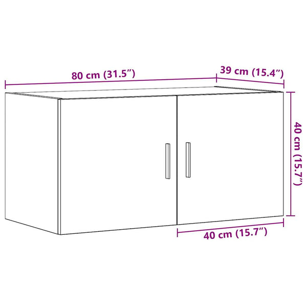 Wandschrank Artisan Eiche 80 cm