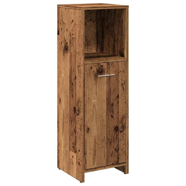 Badschrank Altholz-Optik, 30x95 cm