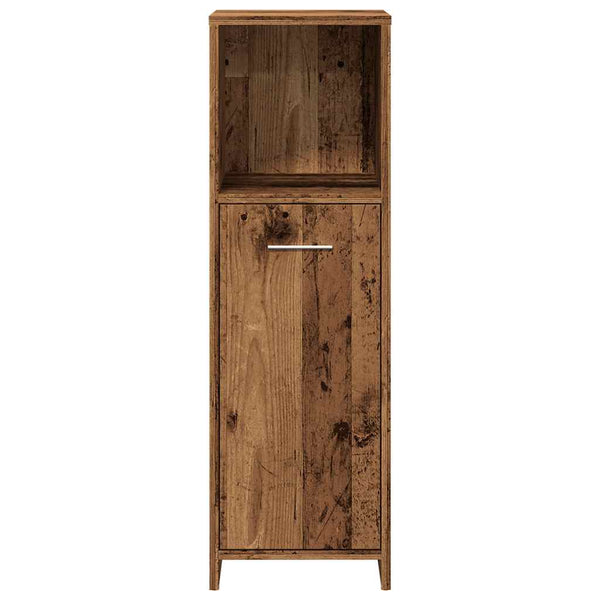 Badschrank Altholz-Optik, 30x95 cm