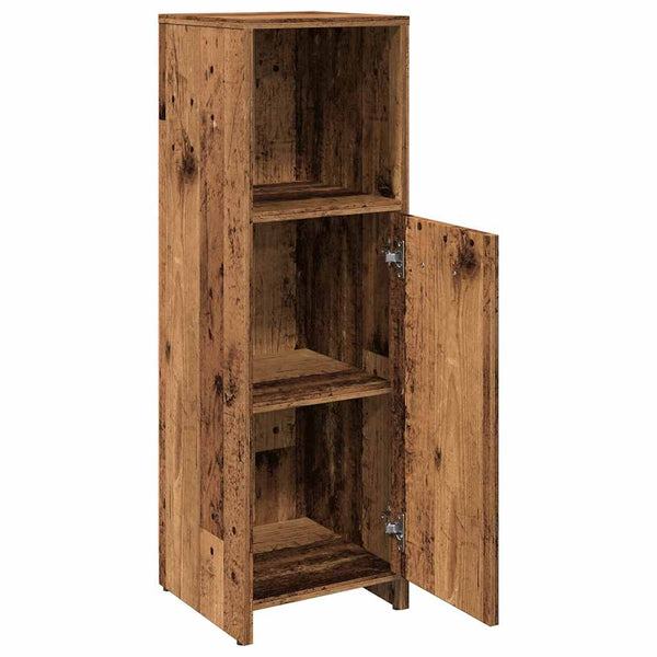 Badschrank Altholz-Optik, 30x95 cm