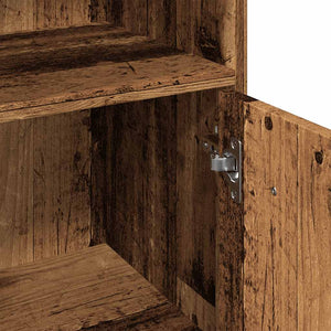 Badschrank Altholz-Optik, 30x95 cm