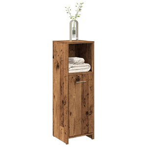Badschrank Altholz-Optik, 30x95 cm