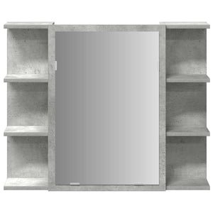 Betongrauer Spiegelschrank 80 cm