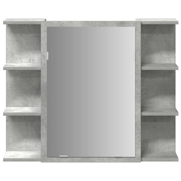 Betongrauer Spiegelschrank 80 cm
