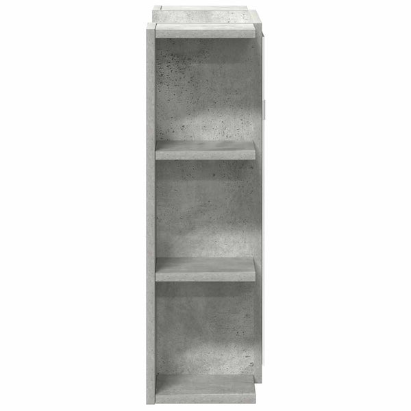 Betongrauer Spiegelschrank 80 cm