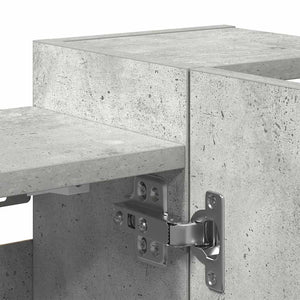 Betongrauer Spiegelschrank 80 cm