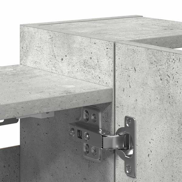 Betongrauer Spiegelschrank 80 cm