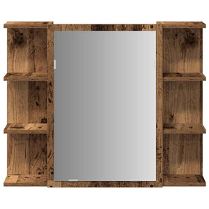 Bad Spiegelschrank Altholz-Optik 80 cm