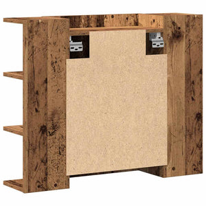 Bad Spiegelschrank Altholz-Optik 80 cm