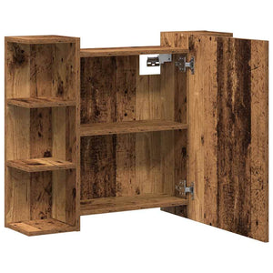 Bad Spiegelschrank Altholz-Optik 80 cm