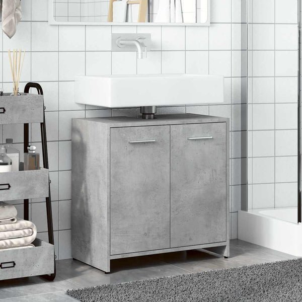 Waschbeckenunterschrank Betongrau 60 cm