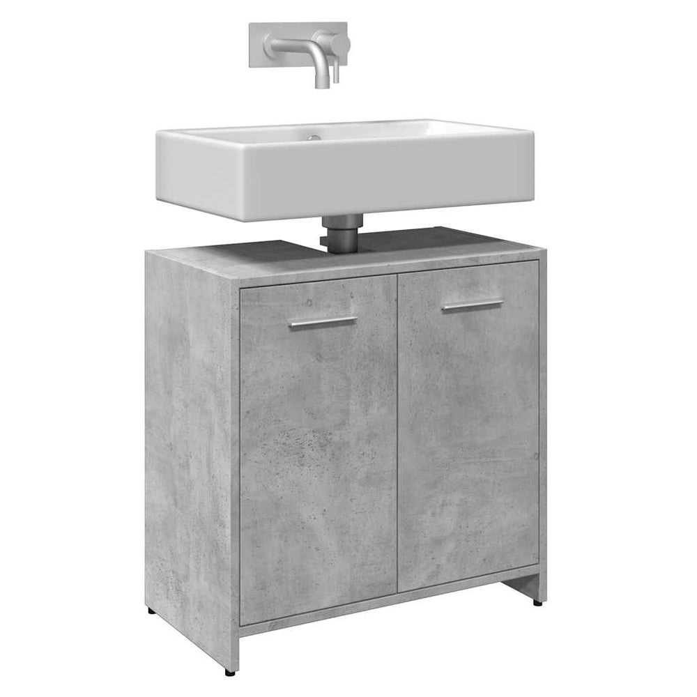 Waschbeckenunterschrank Betongrau 60 cm