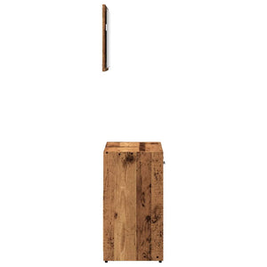 Badschrank mit Spiegel in Altholz-Optik