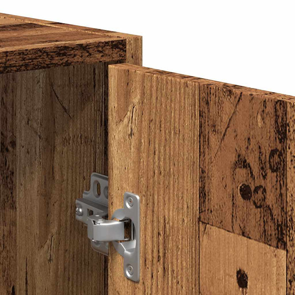 Badschrank mit Spiegel in Altholz-Optik