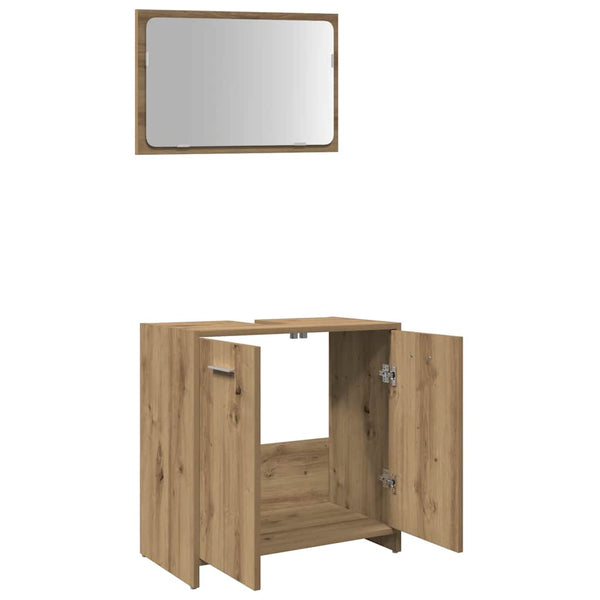 Badschrank mit Spiegel Artisan Eiche