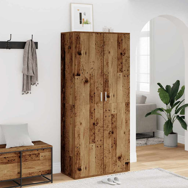 Schuhschrank Altholz Optik, 80cm