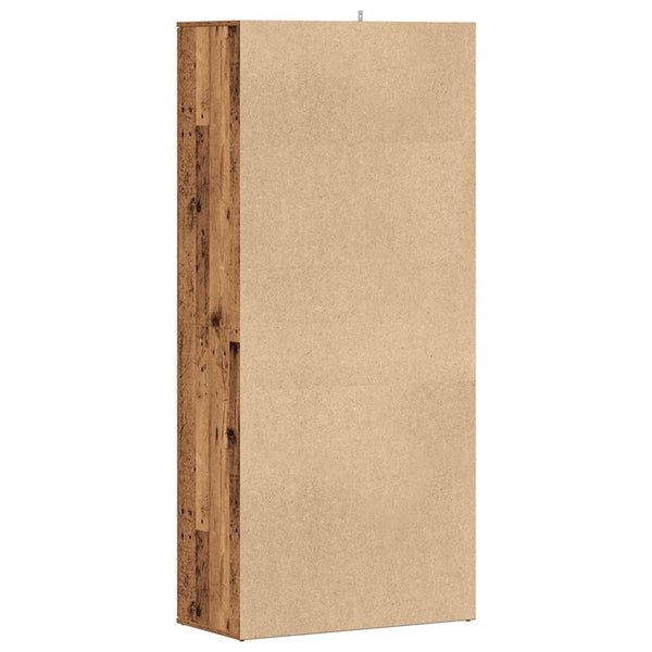 Schuhschrank Altholz Optik, 80cm