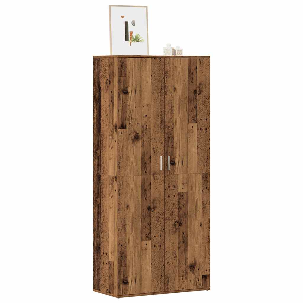 Schuhschrank Altholz Optik, 80cm