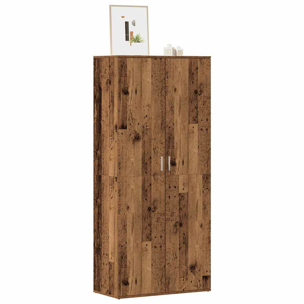 Schuhschrank Altholz Optik, 80cm