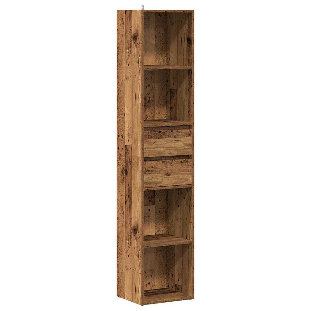 vidaXL Bookcase Reclaimed Wood Look 36x30x171 cm Engineered Wood