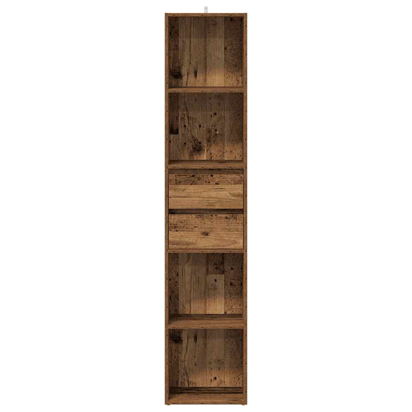 Bücherregal Altholz-Optik, 171 cm hoch