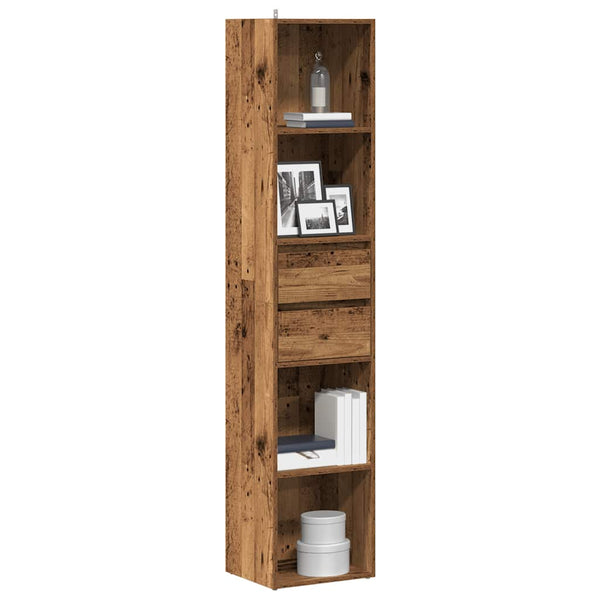 Bücherregal Altholz-Optik, 171 cm hoch
