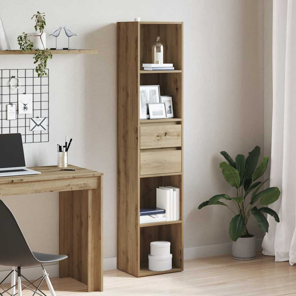 vidaXL Bookshelf Artisan Oak 36x30x171 cm Engineered Wood