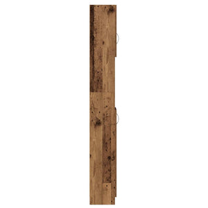 Badschrank Altholz-Optik, 190 cm hoch