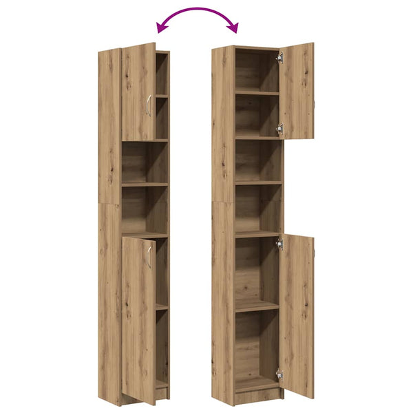 Badezimmerschrank Artisan Oak 32x25,5x190cm