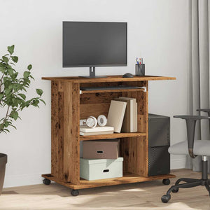 Schreibtisch Altholz-Optik, 80 cm