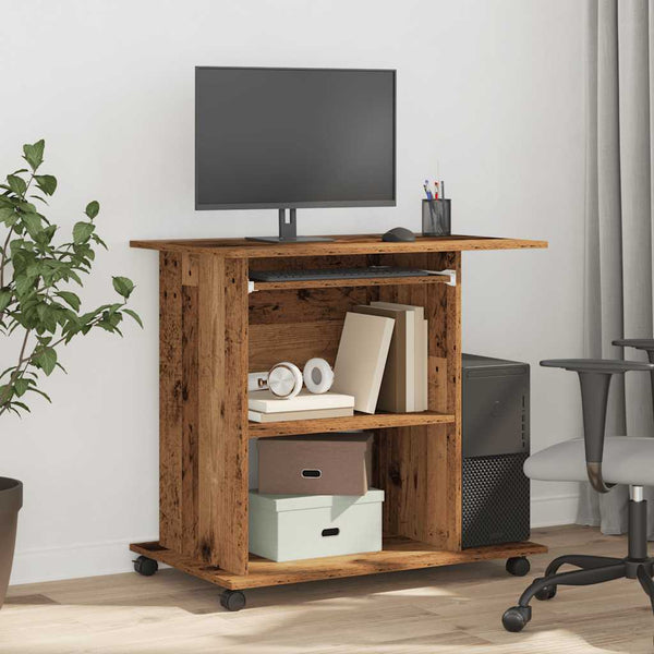 Schreibtisch Altholz-Optik, 80 cm