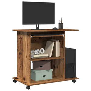 Schreibtisch Altholz-Optik, 80 cm