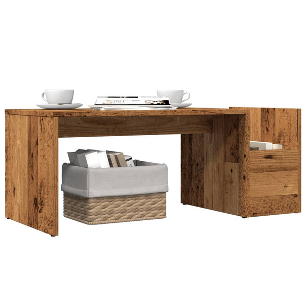 Couchtisch Altholz-Optik 90x45 cm