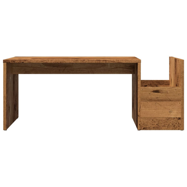 Couchtisch Altholz-Optik 90x45 cm