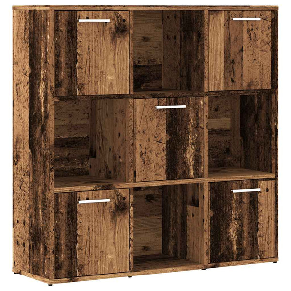 Bücherregal Altholz-Optik 90x90 cm