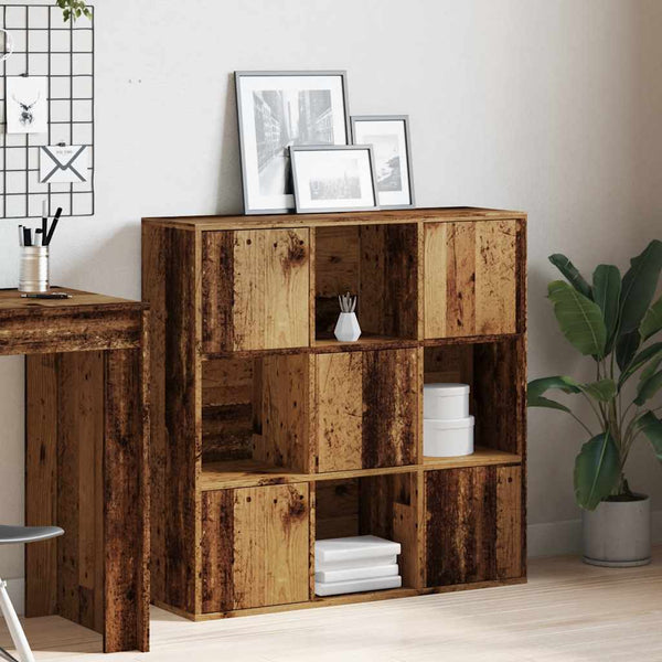 Bücherregal Altholz-Optik 90x90 cm