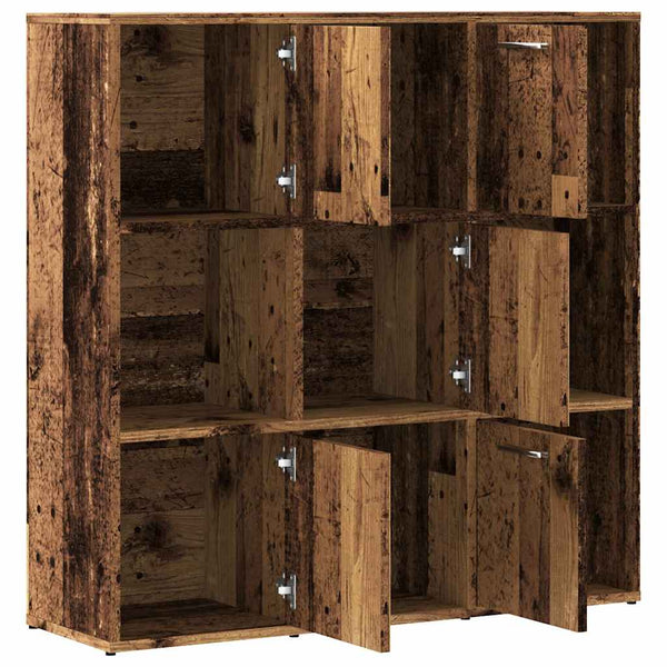 Bücherregal Altholz-Optik 90x90 cm