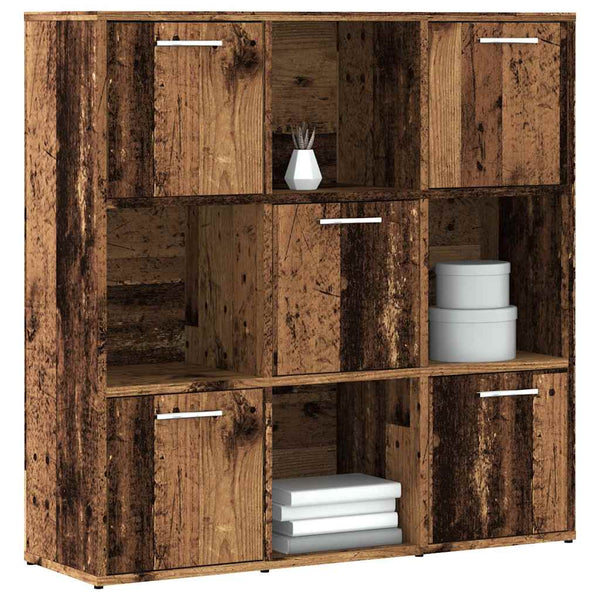 Bücherregal Altholz-Optik 90x90 cm