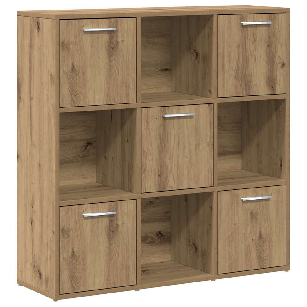 vidaXL Bookcase Artisan Oak 90x28x90 cm Engineered Wood