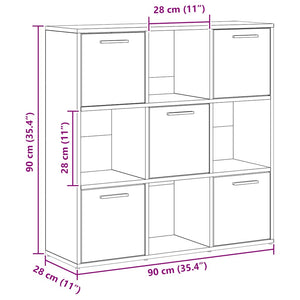 Bücherregal Artisan Eiche 90x90 cm
