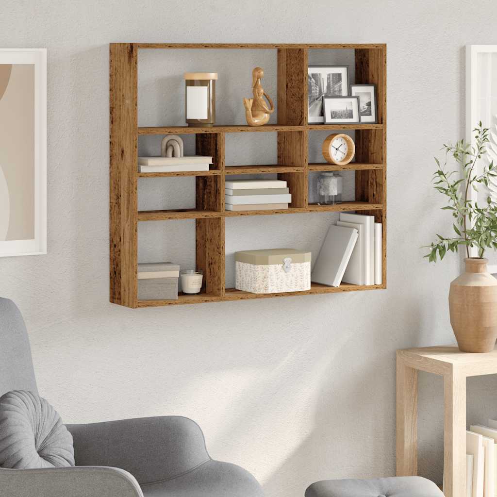Wandregal Altholz-Optik 90cm