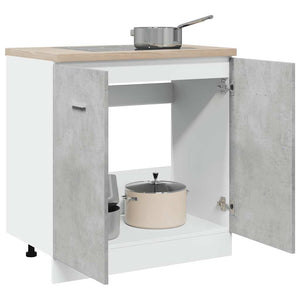 Spülenunterschrank Lyon Betongrau 80 cm