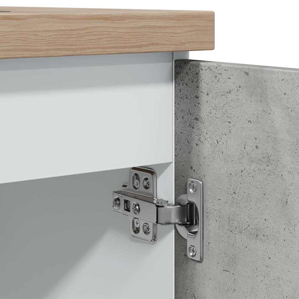 Spülenunterschrank Lyon Betongrau 80 cm