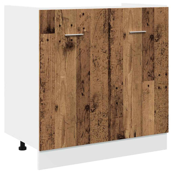 Spülenschrank Lyon Altholz-Optik 80 cm